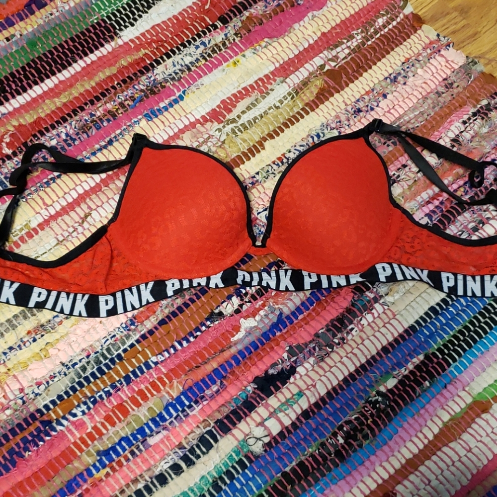 Pink bra